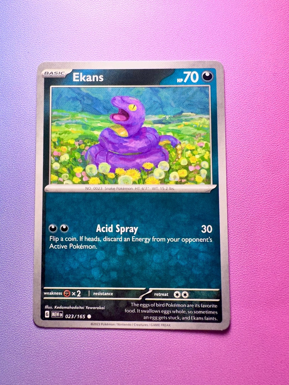 ekans - 023/165 (common) — pokemon: 151